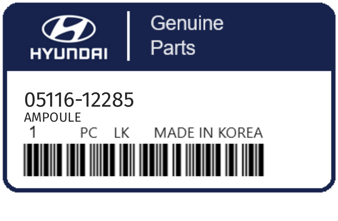 HYUNDAI - 05116-12285 AMPOULE