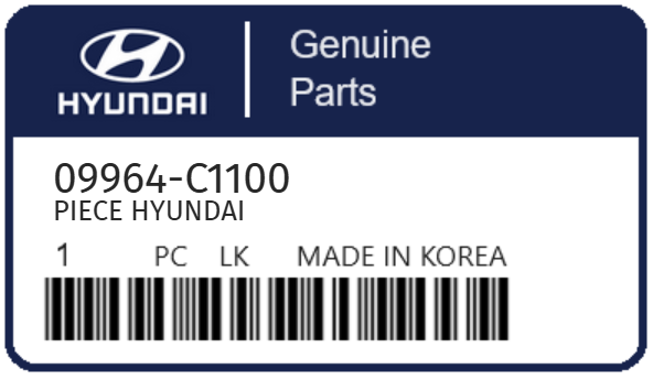 HYUNDAI - 09964-C1100 PIECE HYUNDAI