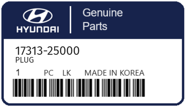 HYUNDAI - 17313-25000 PLUG