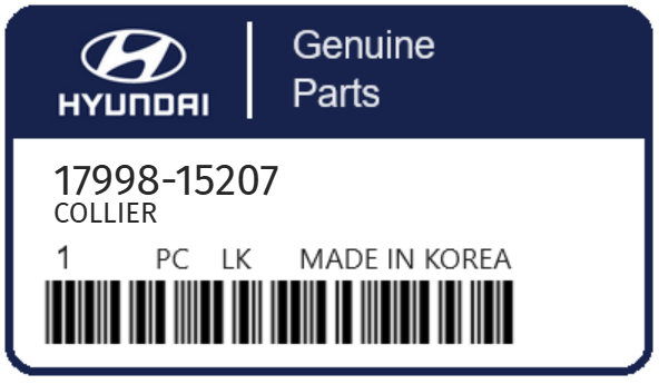 HYUNDAI - 17998-15207 COLLIER