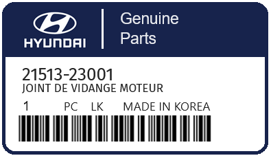 HYUNDAI - 21513-23001 JOINT DE VIDANGE MOTEUR