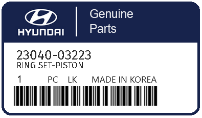 HYUNDAI - 23040-03223 RING SET-PISTON