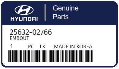 HYUNDAI - 25632-02766 EMBOUT