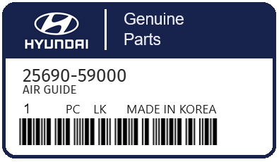 HYUNDAI - 25690-59000 AIR GUIDE