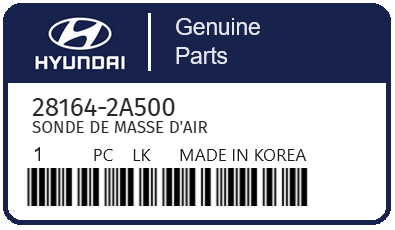 HYUNDAI - 28164-2A500 SONDE DE MASSE D'AIR