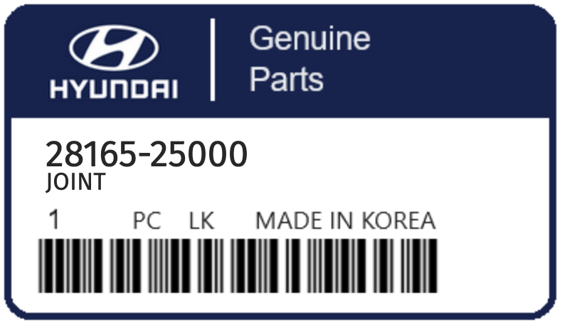 HYUNDAI - 28165-25000 JOINT