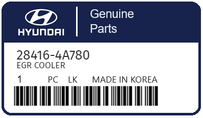 HYUNDAI - 28416-4A780 EGR COOLER