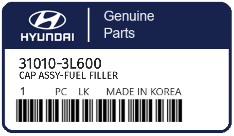 HYUNDAI - 31010-3L600 CAP ASSY-FUEL FILLER