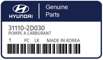 HYUNDAI - 31110-2D030 POMPE A CARBURANT