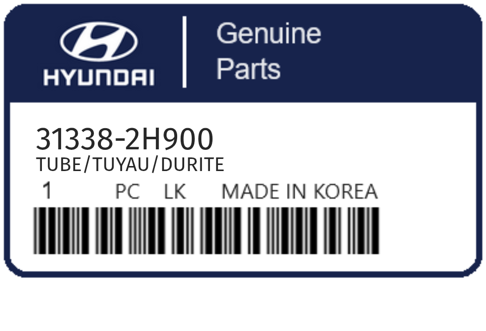 HYUNDAI - 31338-2H900 TUBE/TUYAU/DURITE