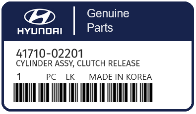 HYUNDAI - 41710-02201 CYLINDER ASSY, CLUTCH RELEASE