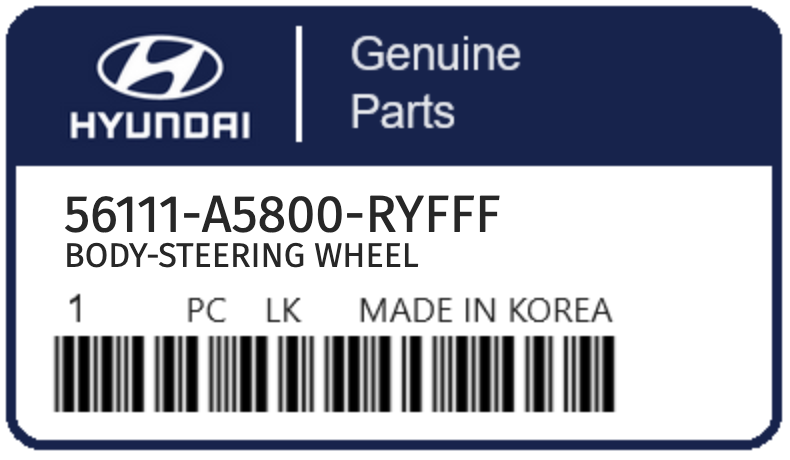 HYUNDAI - 56111-A5800-RYFFF BODY-STEERING WHEEL