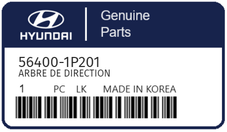 HYUNDAI - 56400-1P201 ARBRE DE DIRECTION