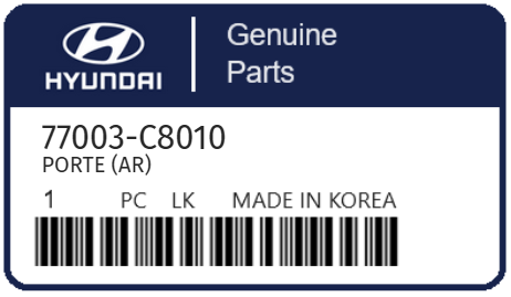 HYUNDAI - 77003-C8010 PORTE (ar)