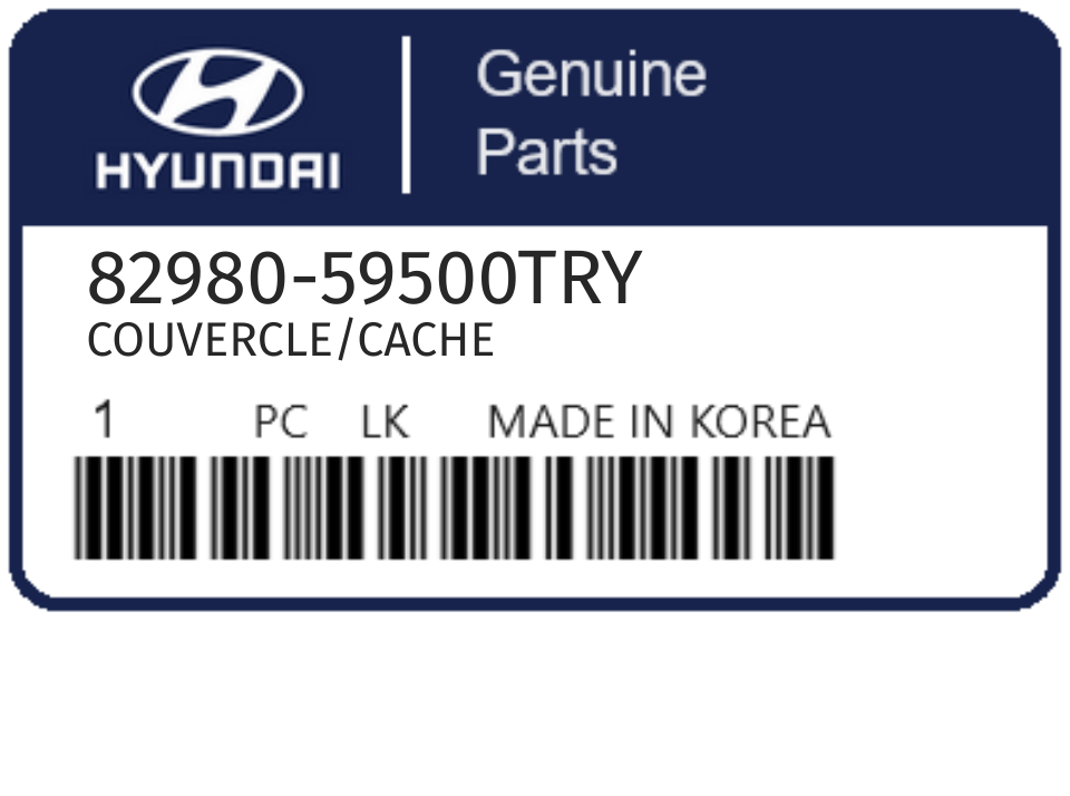 HYUNDAI - 82980-59500TRY COUVERCLE/CACHE