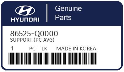 HYUNDAI - 86525-Q0000 SUPPORT (pc-avG)