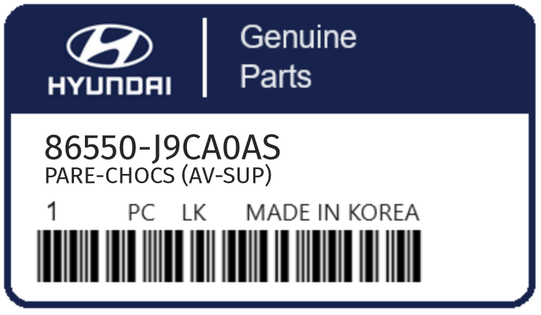 HYUNDAI - 86550-J9CA0AS PARE-CHOCS (av-sup)