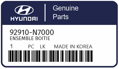 HYUNDAI - 92910-N7000 ENSEMBLE BOITIE