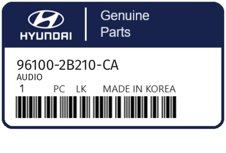 HYUNDAI - 96100-2B210-CA AUDIO