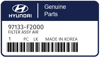 HYUNDAI - 97133-F2000 FILTRE A HABITACLE