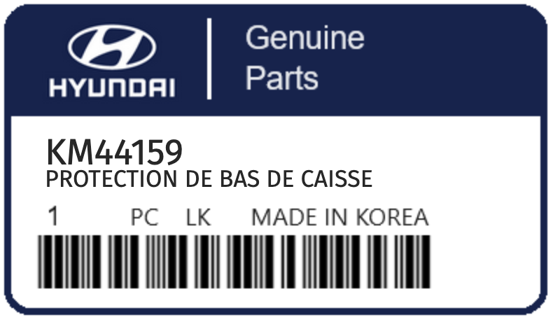 HYUNDAI - KM44159 PROTECTION DE BAS DE CAISSE