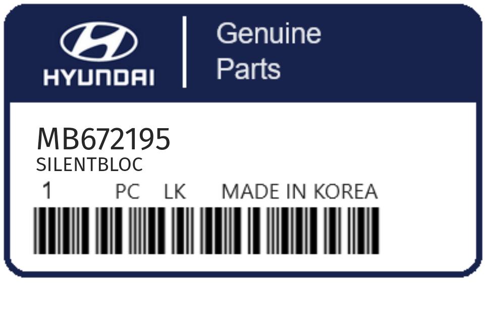 HYUNDAI - MB672195 SILENTBLOC