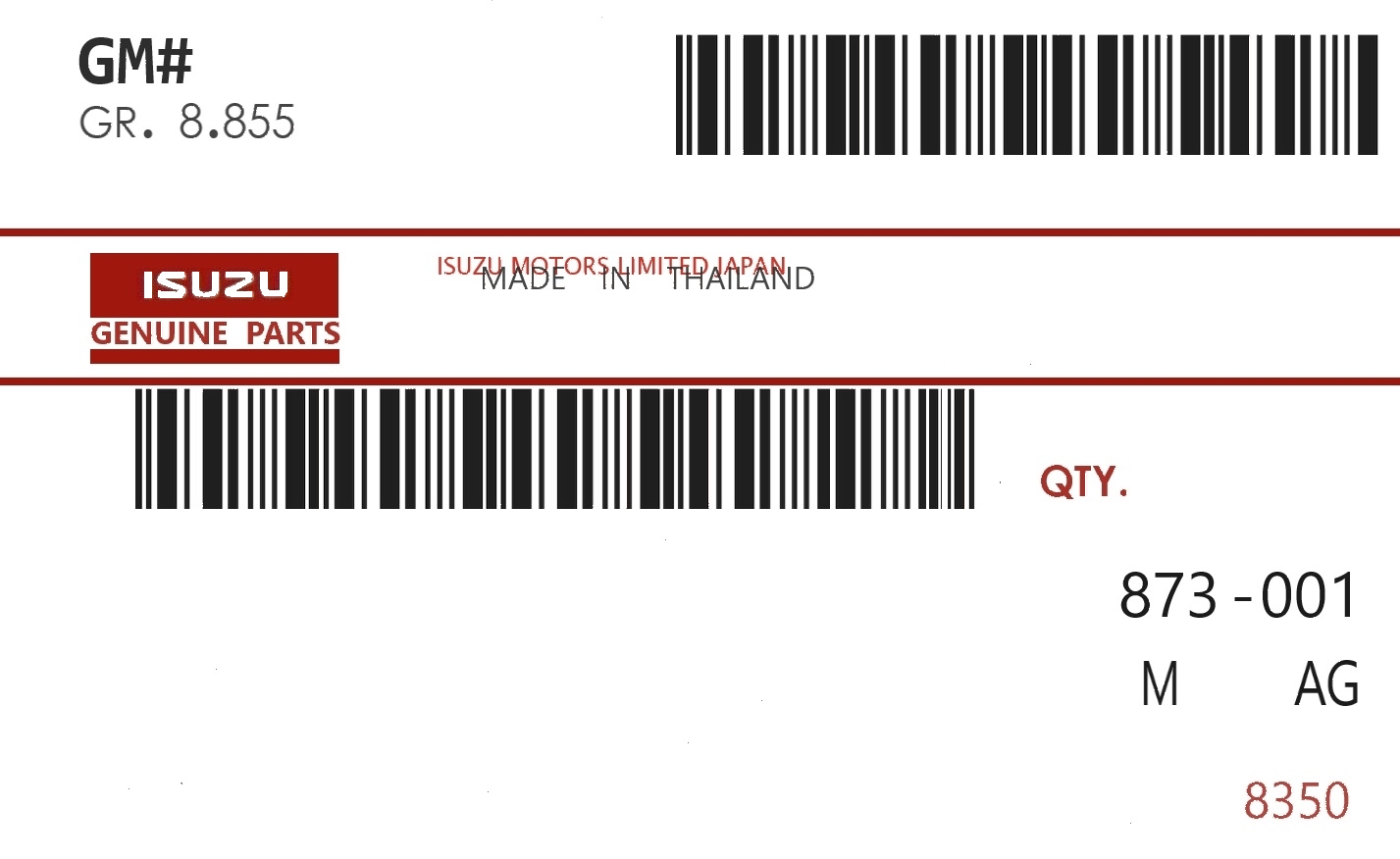 ISUZU - 89720-16710 RUBBER  ENG FOO