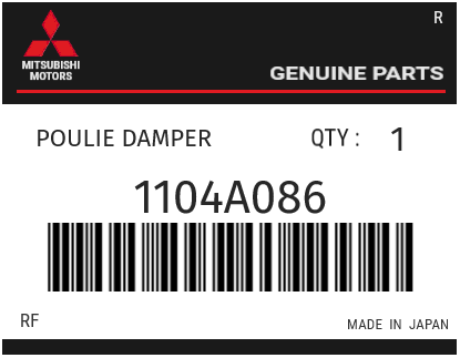 MITSUBISHI - 1104A086 POULIE DAMPER