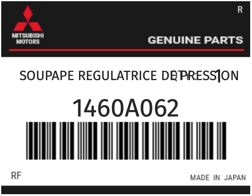 MITSUBISHI - 1460A062 SOUPAPE REGULATRICE DE PRESSION