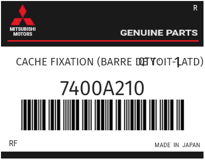 MITSUBISHI - 7400A210 CACHE FIXATION (barre de toit-latd)