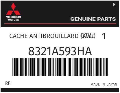 MITSUBISHI - 8321A593HA CACHE ANTIBROUILLARD (avg)