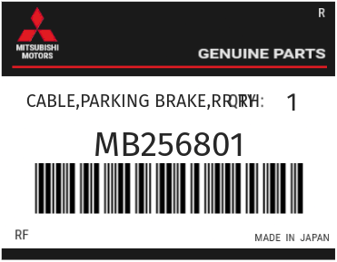 MITSUBISHI - MB256801 CABLE,PARKING B