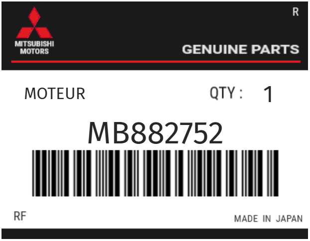 MITSUBISHI - MB882752 MOTEUR