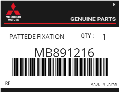 MITSUBISHI - MB891216 PATTE DE FIXATION