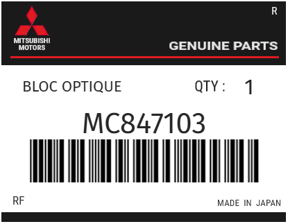 MITSUBISHI - MC847103 BLOC OPTIQUE        