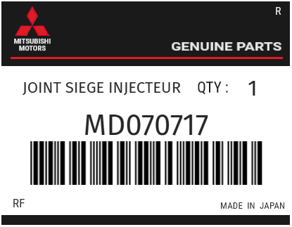 MITSUBISHI - MD070717 JOINT SIEGE INJECTEUR