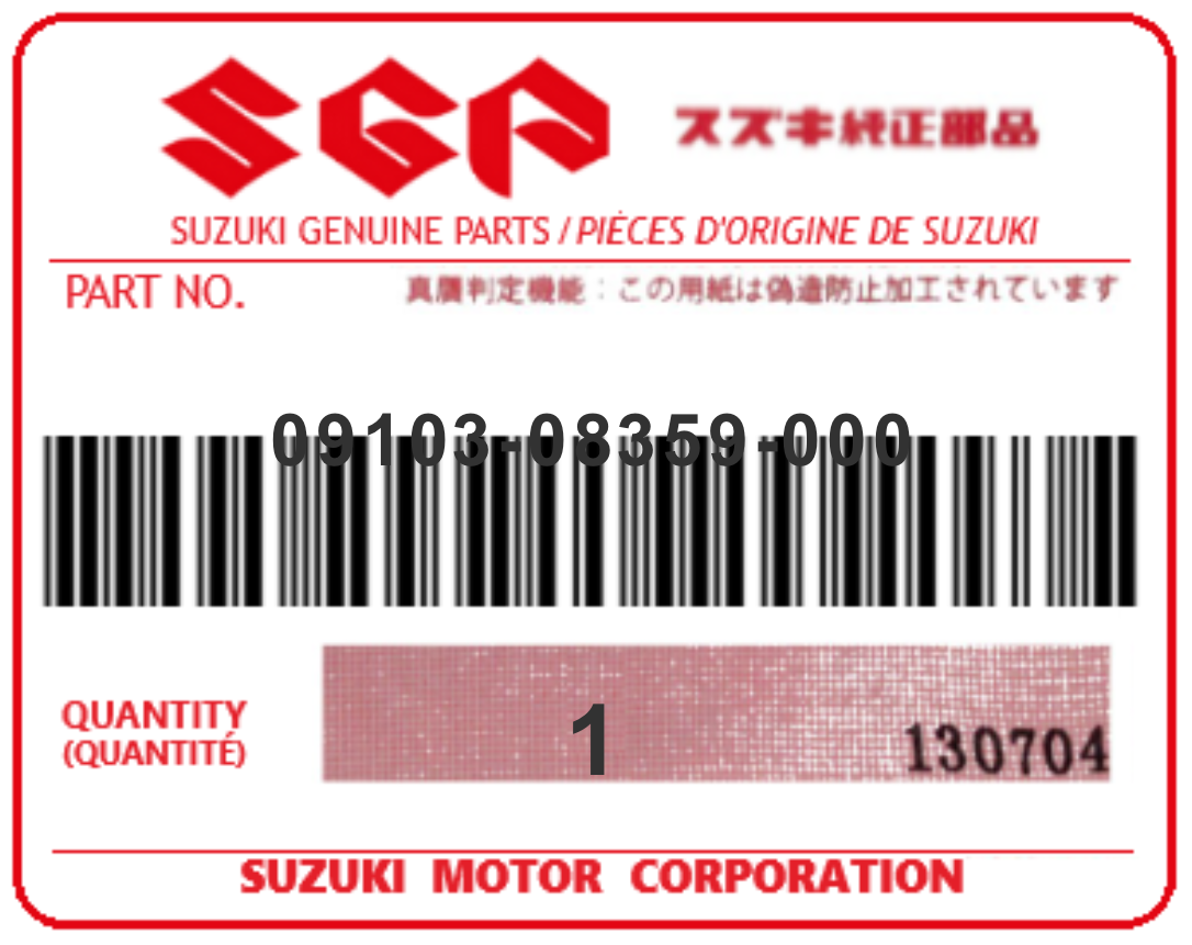 SUZUKI - 09103-08359 BOULON