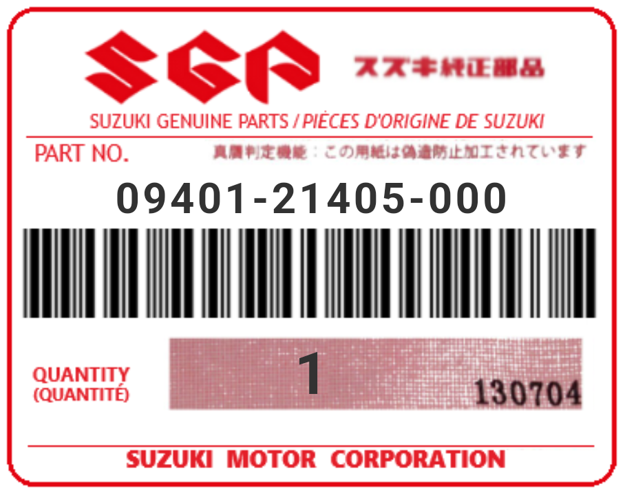 SUZUKI - 09401-21405 CLIP