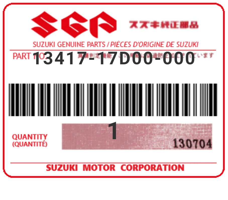 SUZUKI - 13417-17D00 RESSORT