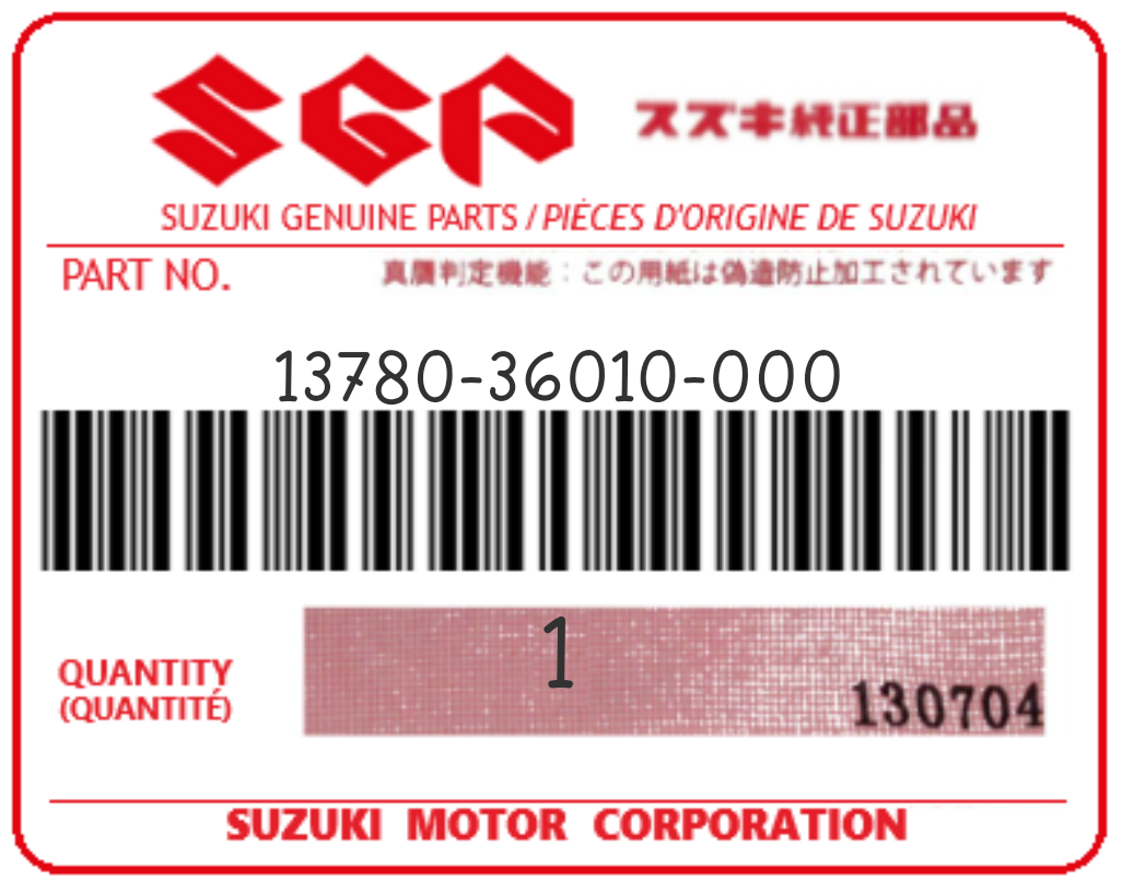 SUZUKI - 13780-36010 FILTRE