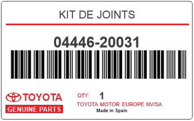 TOYOTA - 04446-20031 KIT DE JOINTS