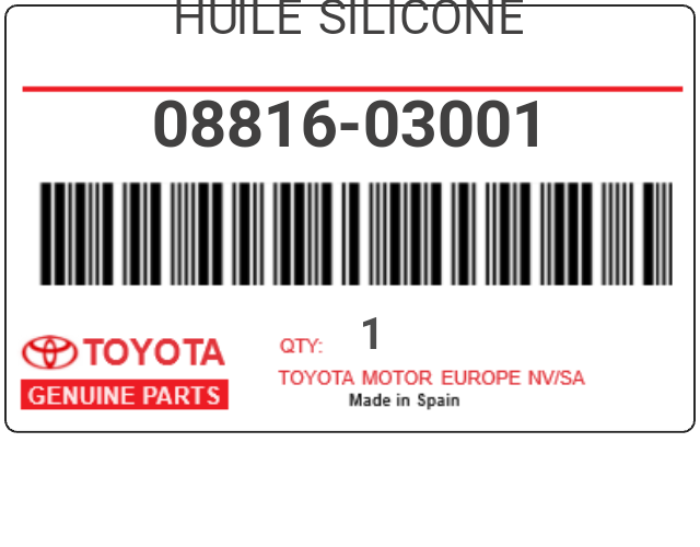 TOYOTA - 08816-03001 HUILE SILICONE