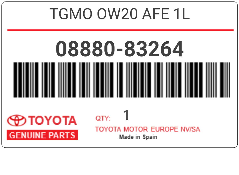 TOYOTA - 08880-83264 TGMO OW20 AFE 1L