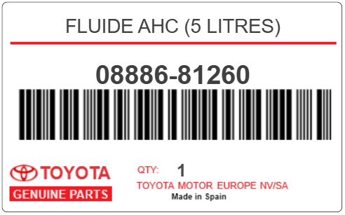TOYOTA - 08886-81260 FLUIDE AHC (5 litres)