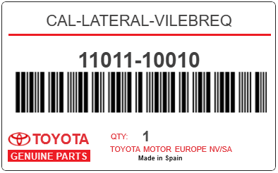 TOYOTA - 11011-10010 CAL-LATERAL-VILEBREQ