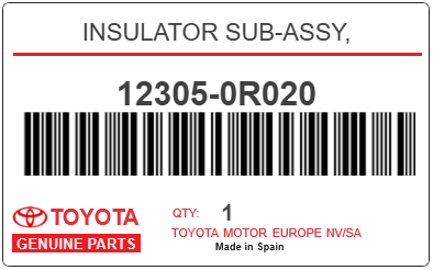 TOYOTA - 12305-0R020 SUPPORT MOTEUR (avd)