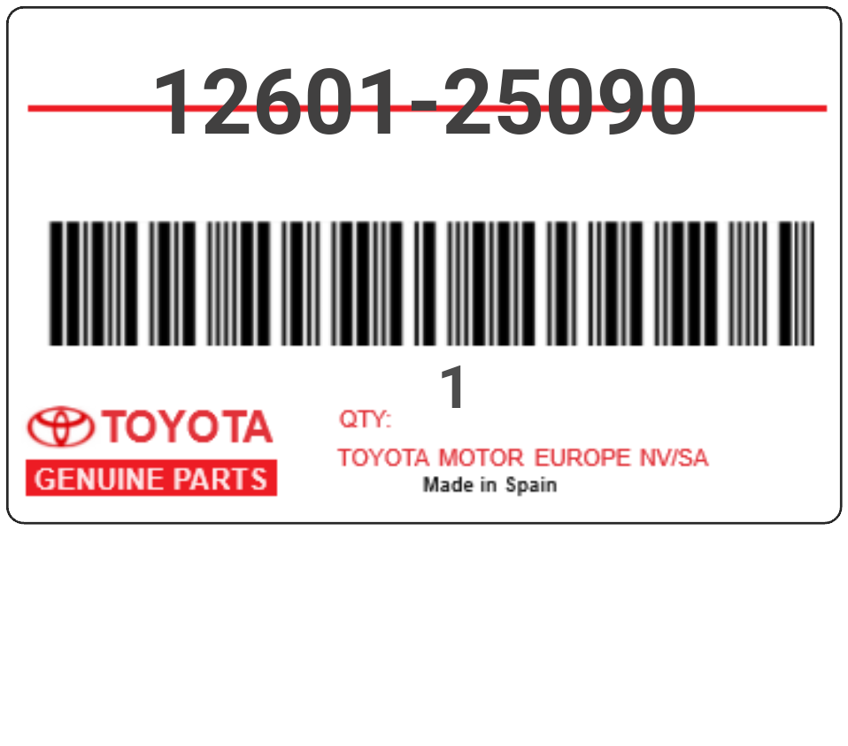 TOYOTA - 12601-25090 CACHE COUVRE MOTEUR