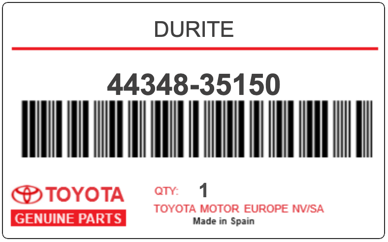 TOYOTA - 44348-35150 DURITE