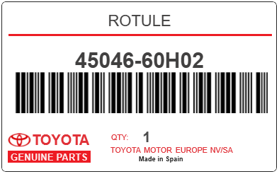 TOYOTA - 45046-60H02 ROTULE