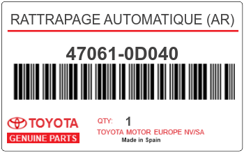 TOYOTA - 47061-0D040 RATTRAPAGE AUTOMATIQUE (ar)